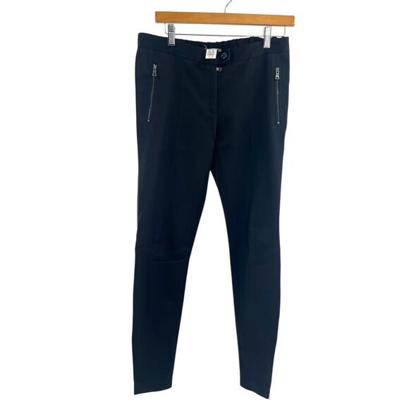 Moschino cheap and chic moto leggings with zippers Y2K black sz 8 - Picture 1 of 7
